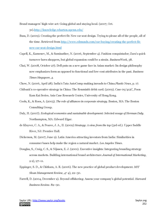 Fundamentals of Global Strategy - Page 252